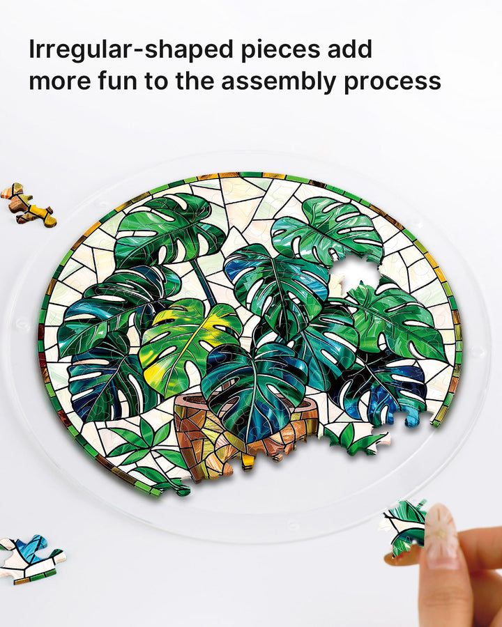 Monstera Greenery Light Suncatcher-Acrylic Window Art