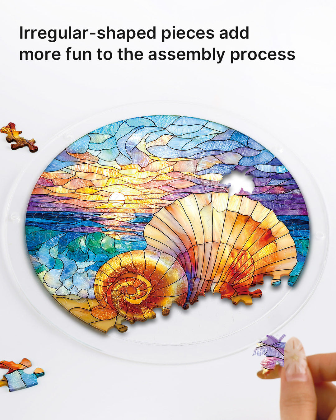 Ocean Echo Shell Light Suncatcher-Acrylic Window Art