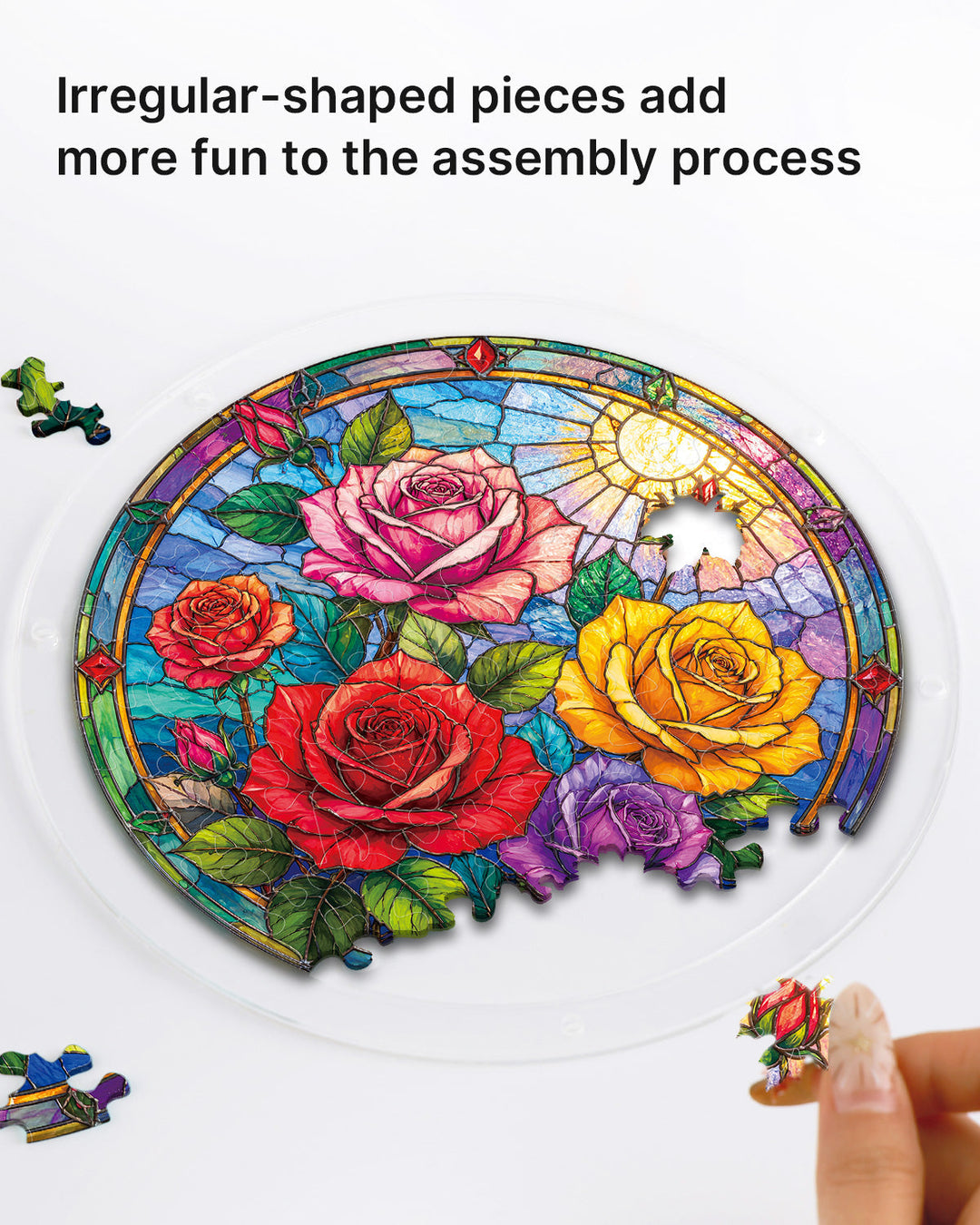 Rose Garden Window Light Suncatcher-Acrylic Window Art