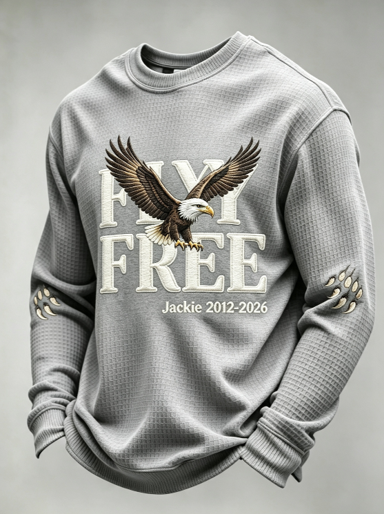 Men'S Fly Free Jackie Print Casual Sweatshirt