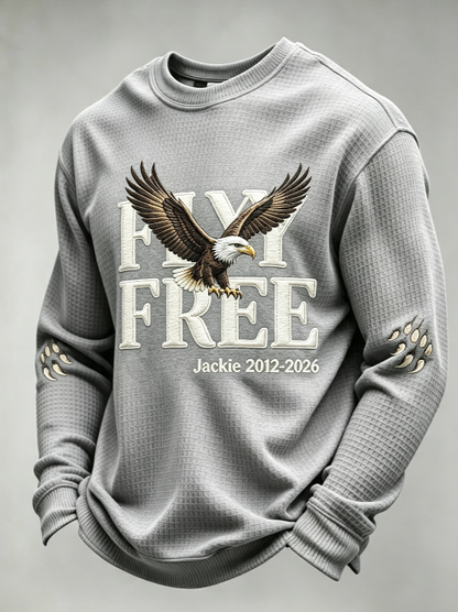 Men'S Fly Free Jackie Print Casual Sweatshirt