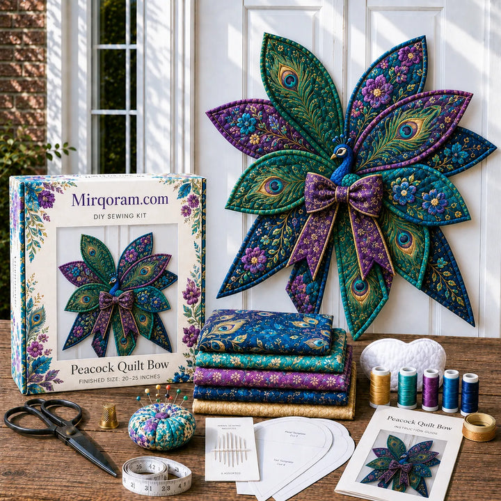 Raccoon - Handmade Quilted Door Bow DIY Sewing Kit
