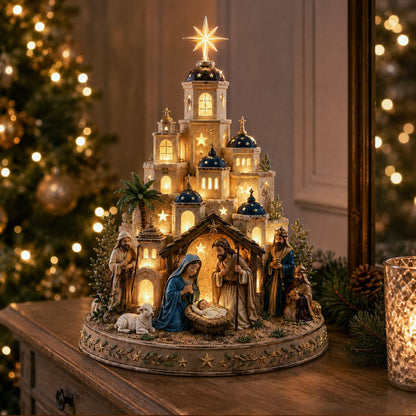 🔥 LAST DAY 49% OFF – ✨Bethlehem Nativity Church Light Tower✨