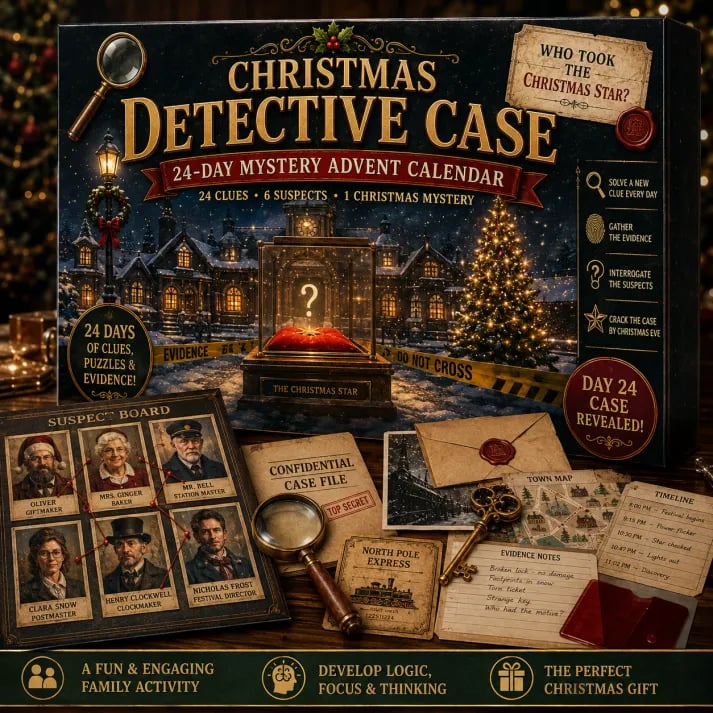 ⏳ Limited Time 50% OFF – 🎁✨24-Day Mystery Adventure Advent Calendar Collection | 24 Clues, Hands-On Puzzles & One Final Reveal