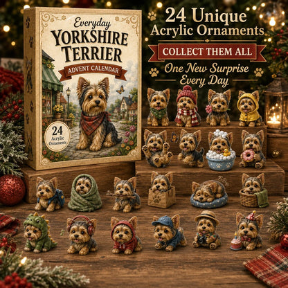 Everyday Yorkshire Terrier Advent Calendar 2026 - 24-Day  Festive Countdown
