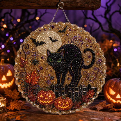 DIY Halloween Diamond Painting Pearls Painting Pendant