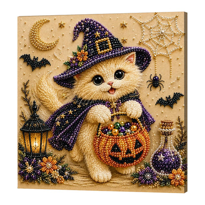 🐱33Framed Cute Kitten - Pearls Painting Kit