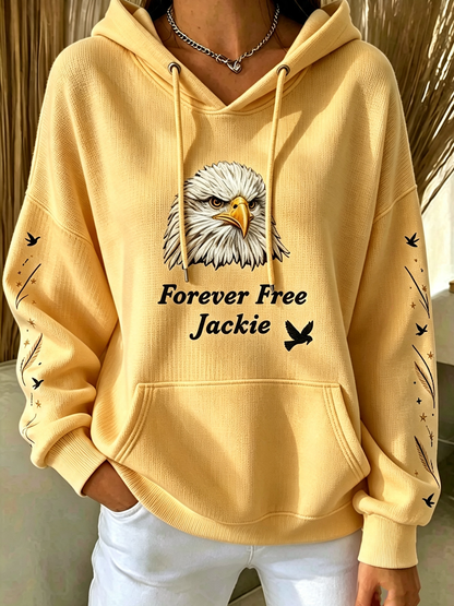 Women's Animal Print Casual Hooded Sweatshirt