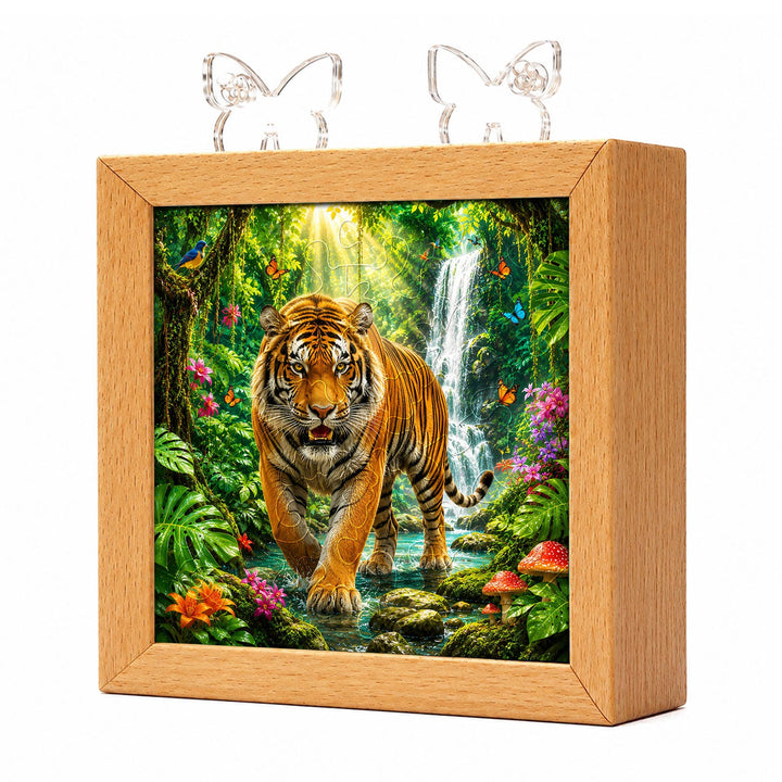Acrylic Puzzle Night Light - Jungle Tiger King