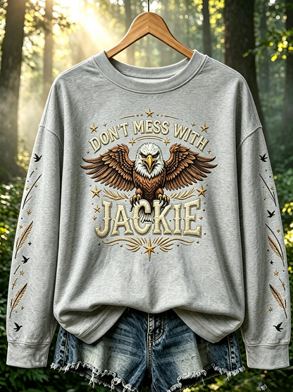 Women's Fly Free Jackie Print Casual Sweatshirt