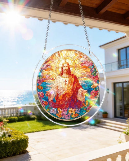 Acrylic Jigsaw Puzzle Suncatcher - Holy Light of Jesus
