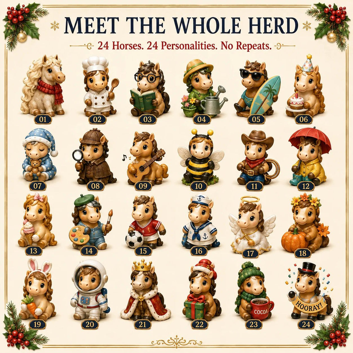 ⏰Limited Stock 50% OFF - 🎄 🐴2026 Horse Advent Calendar | 24 Days of Horse Magic🎁(📦Buy 2 Free Shipping)