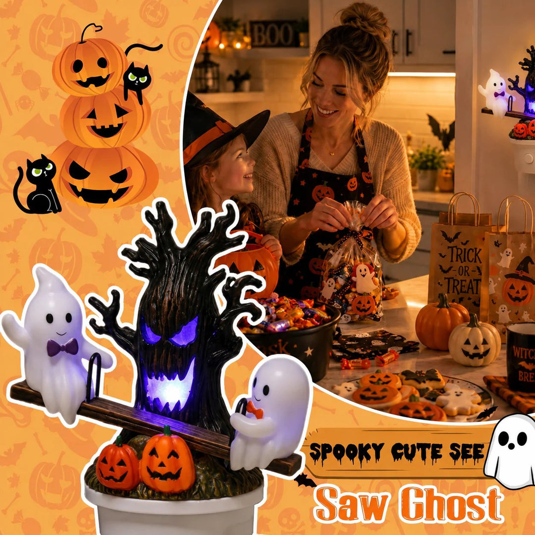 🔥HOT SALE 49% OFF🎃👻Animated Seesaw Ghost Plug In LED Night Light