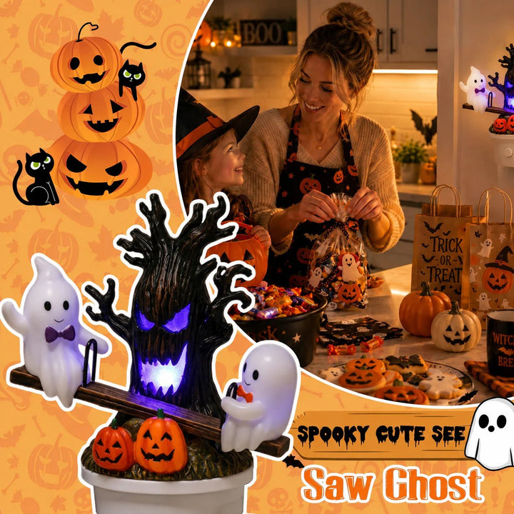 🔥HOT SALE 49% OFF🎃👻Animated Seesaw Ghost Plug In LED Night Light