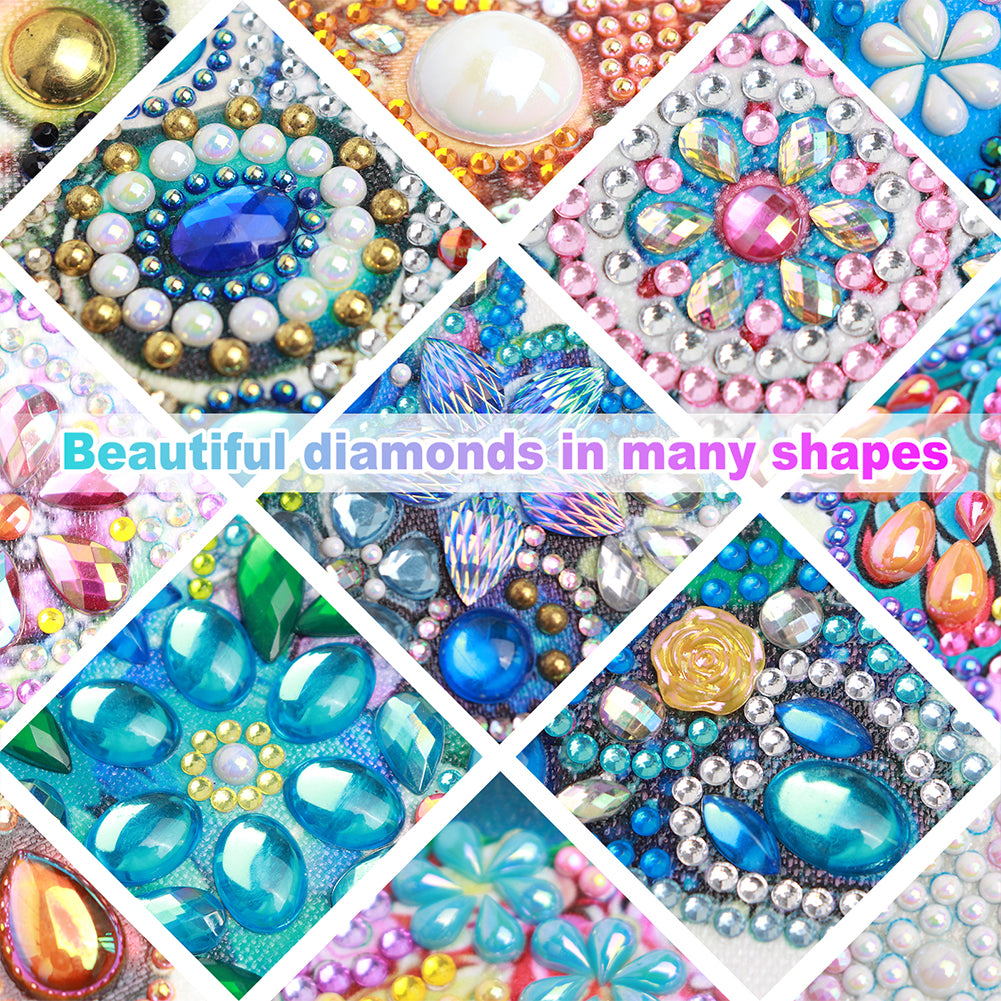 Framed Elk - Pearls Painting Kit DIY Diamond Painting Pearl Dot Crafts 20x20CM
