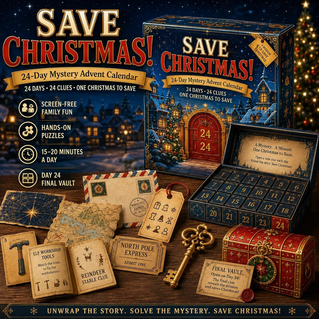 ⏳ Limited Time 50% OFF – 🎁✨24-Day Mystery Adventure Advent Calendar Collection | 24 Clues, Hands-On Puzzles & One Final Reveal
