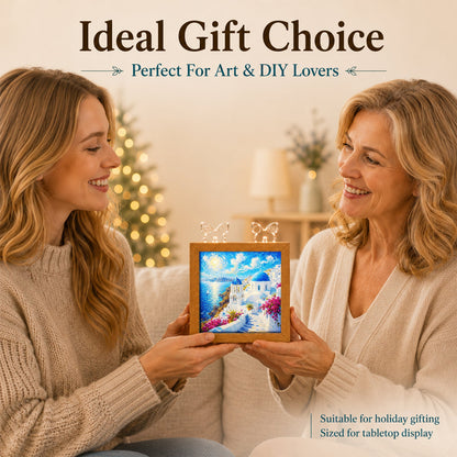 Acrylic Puzzle Night Light - Santorini Sunlight