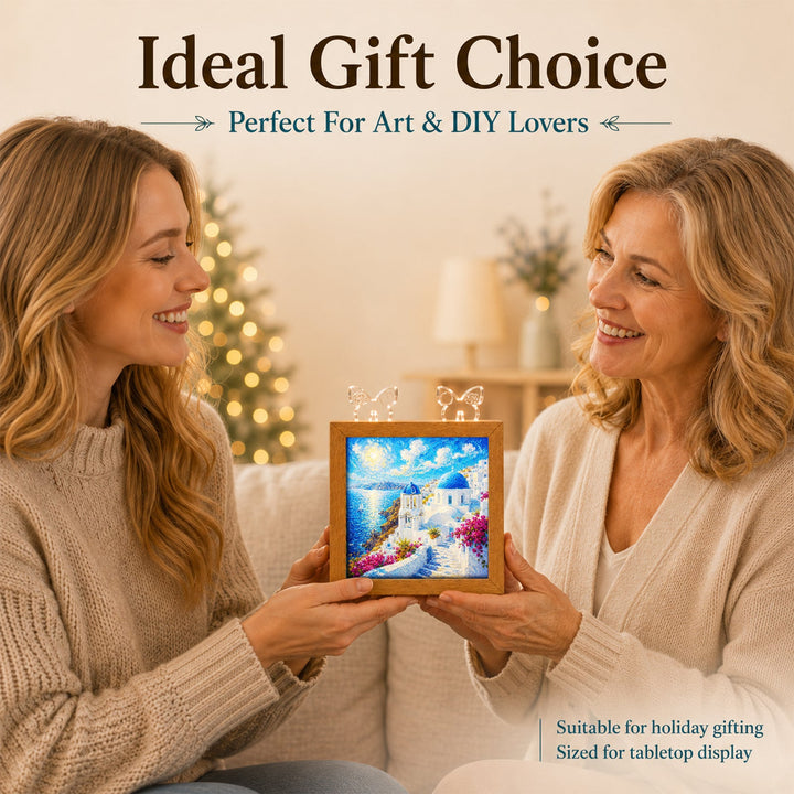 Acrylic Puzzle Night Light - Santorini Sunlight