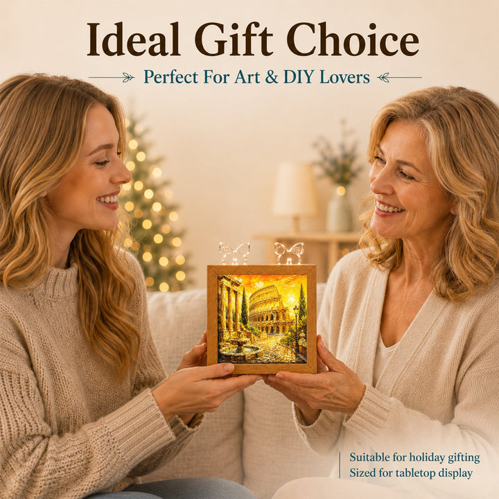 Acrylic Puzzle Night Light - Roman Sunset