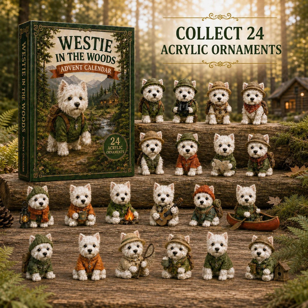 CHRISMAST KICKOFF 48% OFF - Westie In The Woods Advent Calendar 2026 - 24-Day Festive Countdown - Gift For Dog Lovers