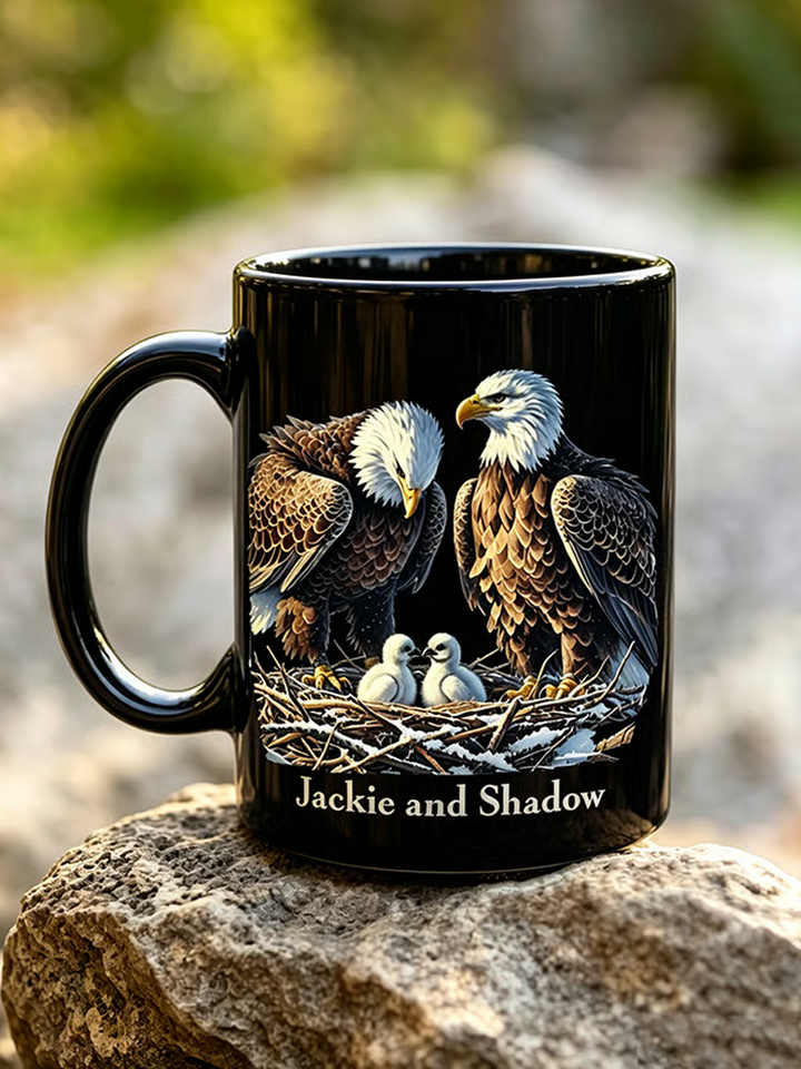 Retro Fly Strong Jackie Print Mug