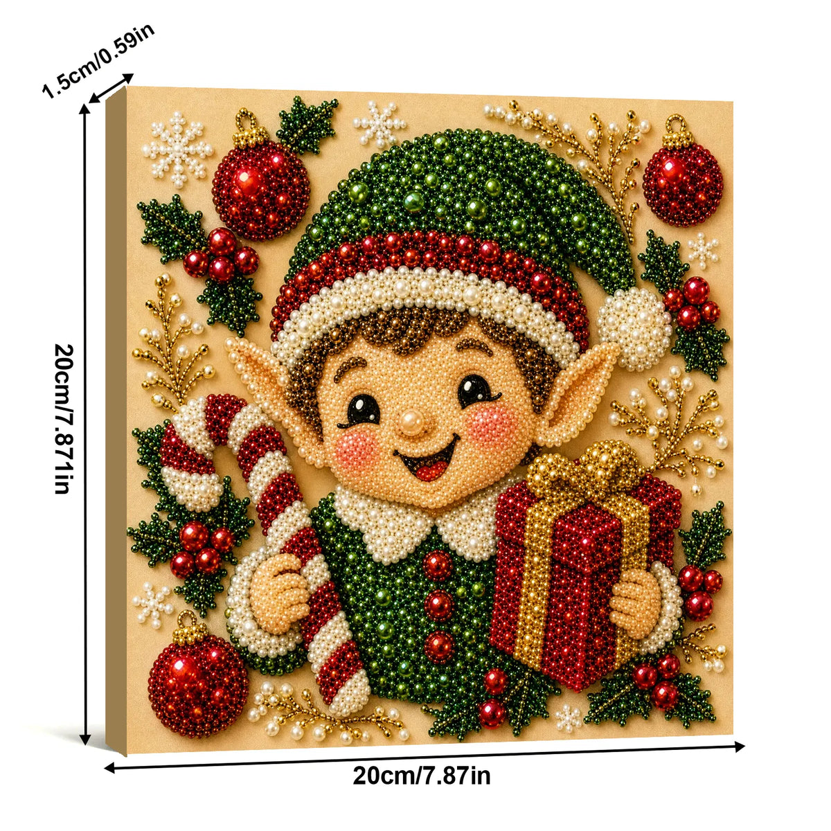 🧚Framed Christmas Elves - Pearls Painting Kit