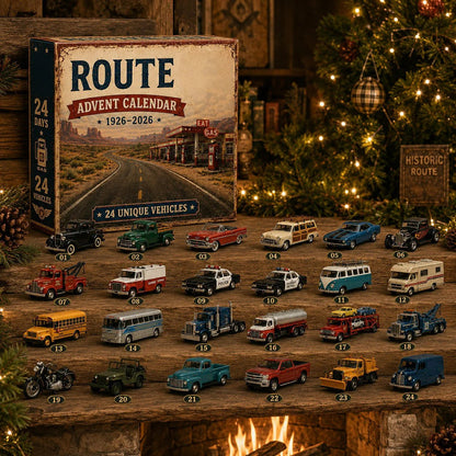 ✨ Route 66 Centennial Advent Calendar – 24 Days of American Road Legends | 1926–2026 Collector’s Edition