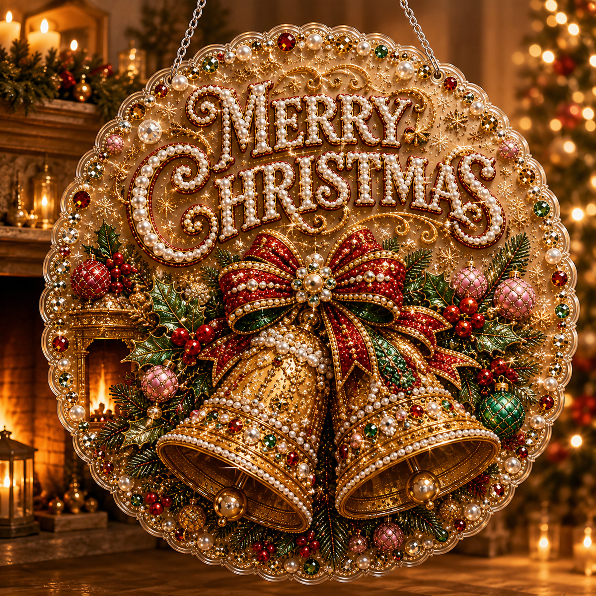 🔥Limited time 70% OFF - 🎅✨DIY Christmas Pearl Diamond Art Hanging Ornament Kit