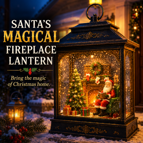 🔥Hot Sale 40% OFF🔥Santa’s Magical Fireplace Lantern ✨🎅