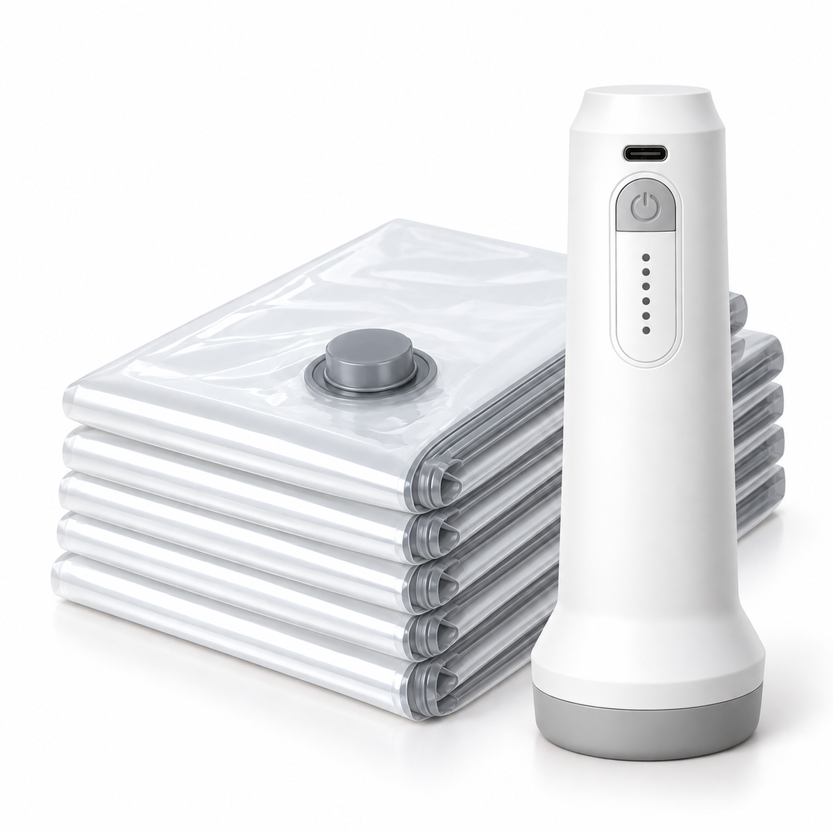 [2026 Upgraded] Cordless Vacuum Sealer for Compact Storage, Everyday Organization, and Food Sealing.