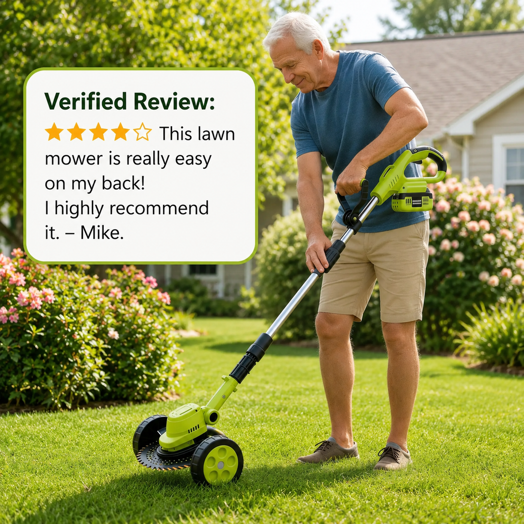 🌿⚡21V 3-in-1 Cordless String Trimmer, Edger & Mini Mower – 2 Batteries Included，Free Shipping