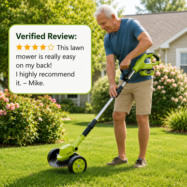 🌿⚡21V 3-in-1 Cordless String Trimmer, Edger & Mini Mower – 2 Batteries Included，Free Shipping