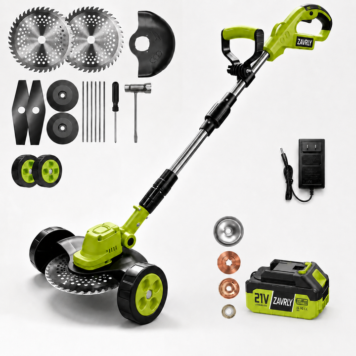 🌿⚡21V 3-in-1 Cordless String Trimmer, Edger & Mini Mower – 2 Batteries Included，Free Shipping