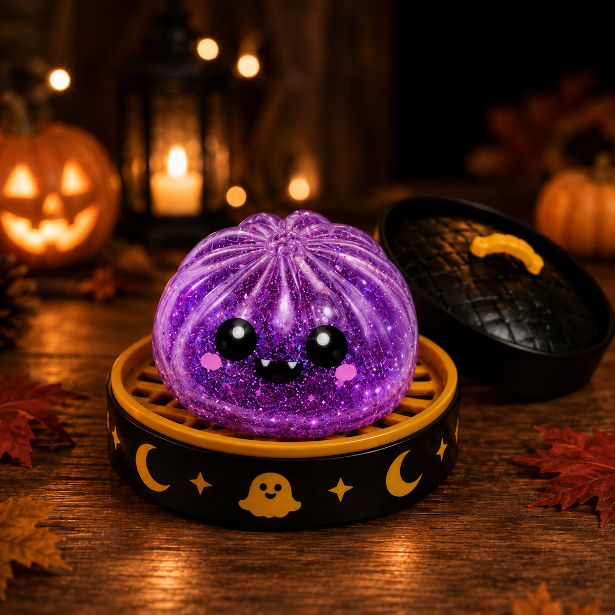 🎃Halloween Dumpling Stress Relief Toys with Steamer Storage Boxes