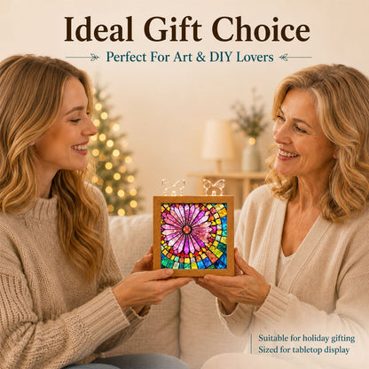Acrylic Puzzle Night Light - Aurora Bloom