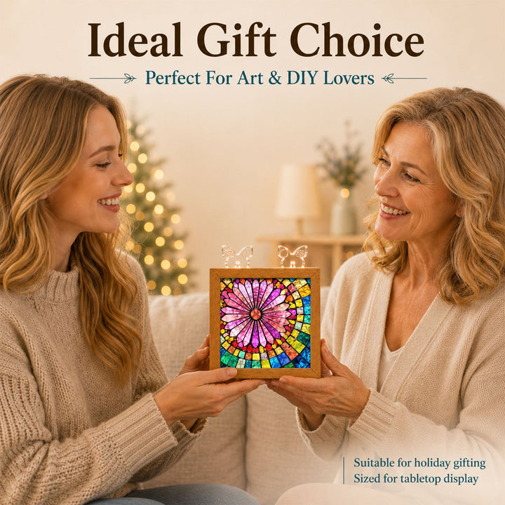 Acrylic Puzzle Night Light - Aurora Bloom