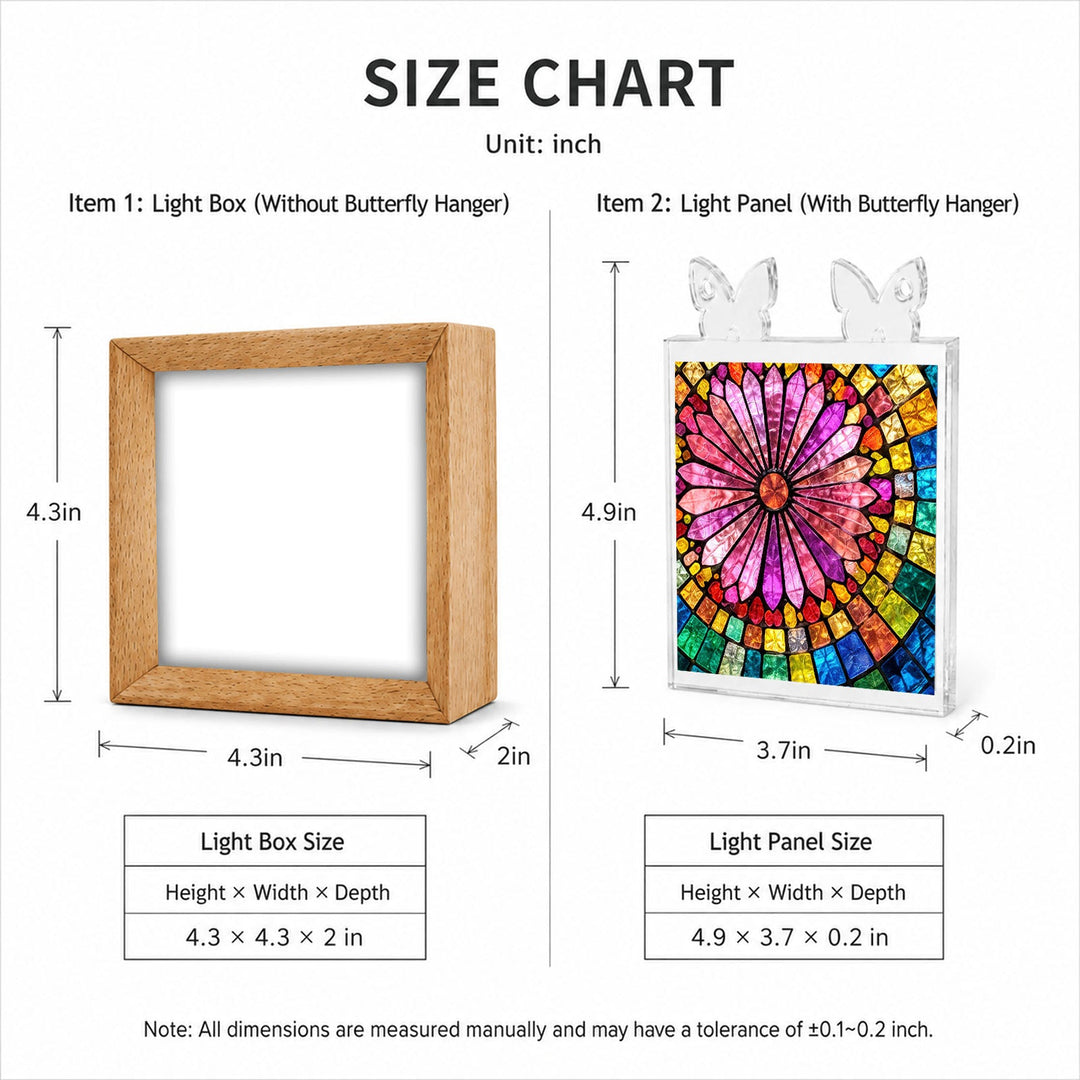 Acrylic Puzzle Night Light - Aurora Bloom