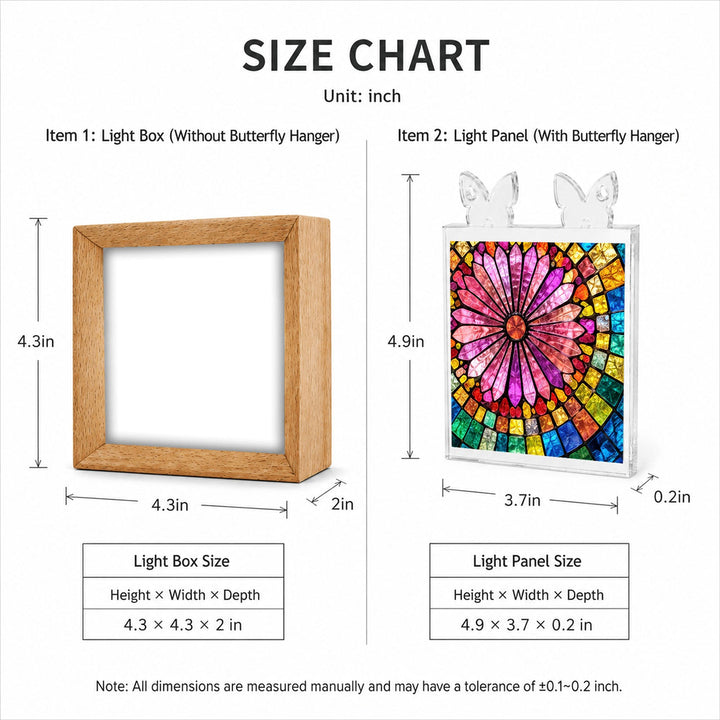 Acrylic Puzzle Night Light - Aurora Bloom