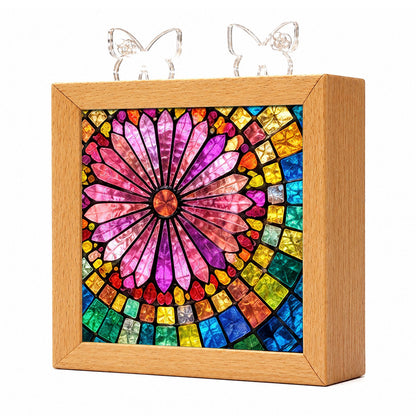 Acrylic Puzzle Night Light - Aurora Bloom
