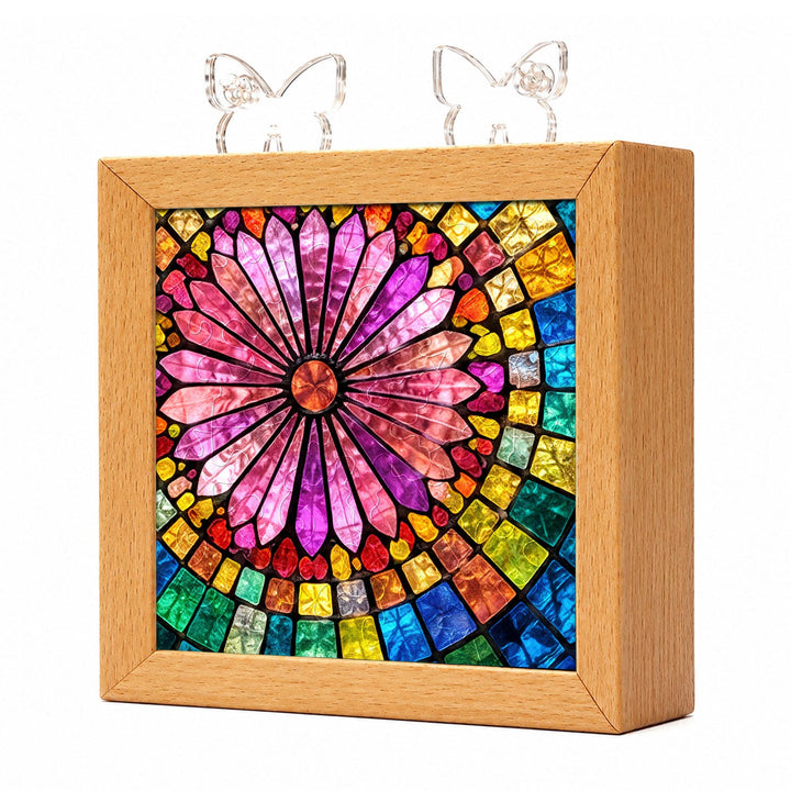 Acrylic Puzzle Night Light - Aurora Bloom