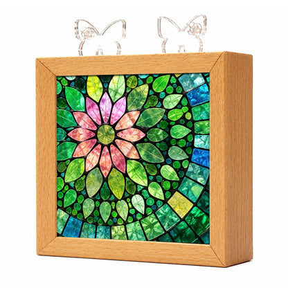 Acrylic Puzzle Night Light - Verdant Bloom