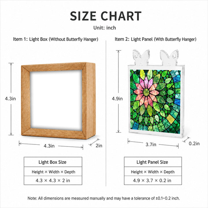 Acrylic Puzzle Night Light - Verdant Bloom