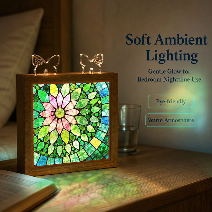 Acrylic Puzzle Night Light - Verdant Bloom