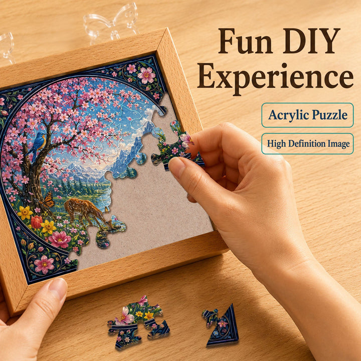 Acrylic Puzzle Night Light - Spring Whisper