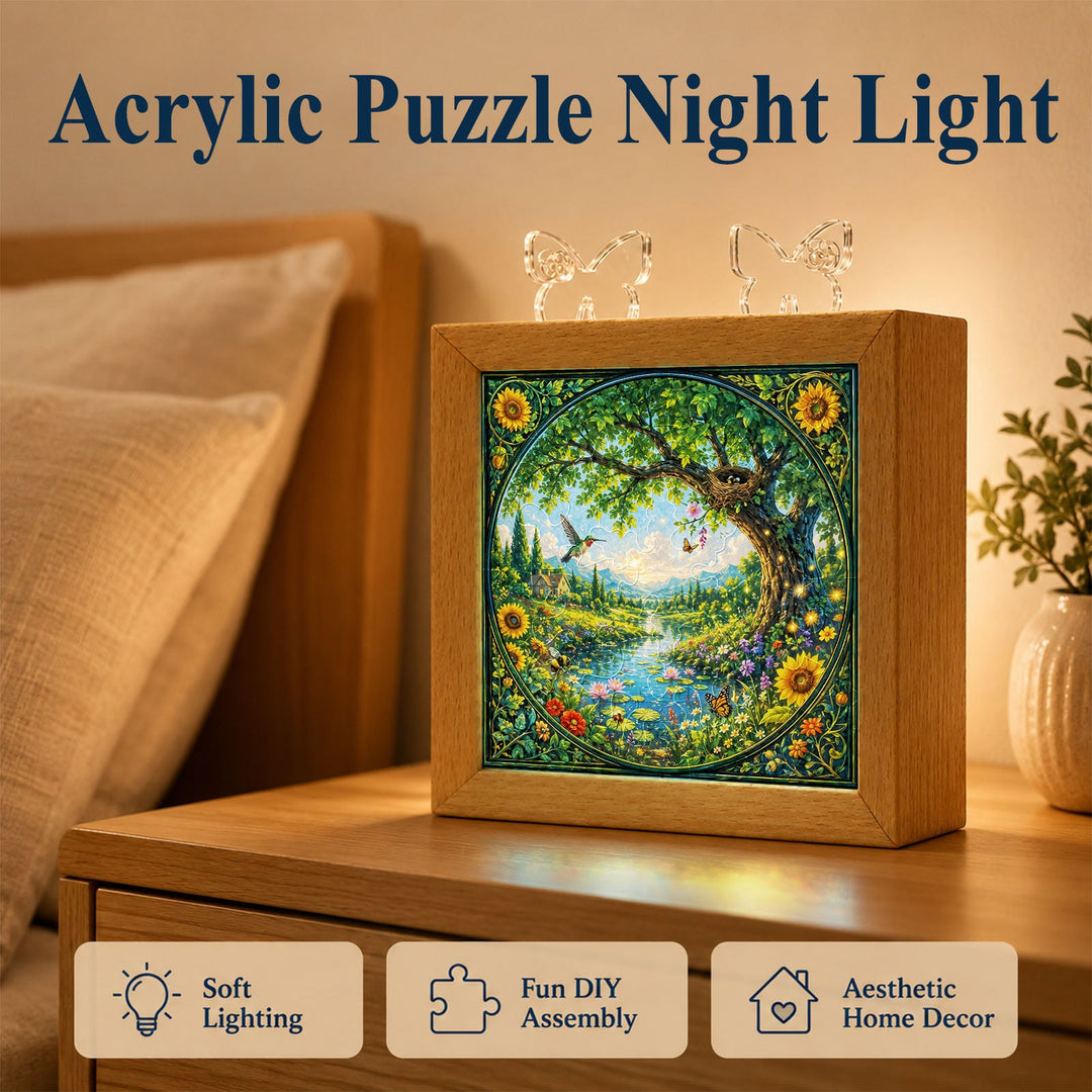 Acrylic Puzzle Night Light - Summer Glow