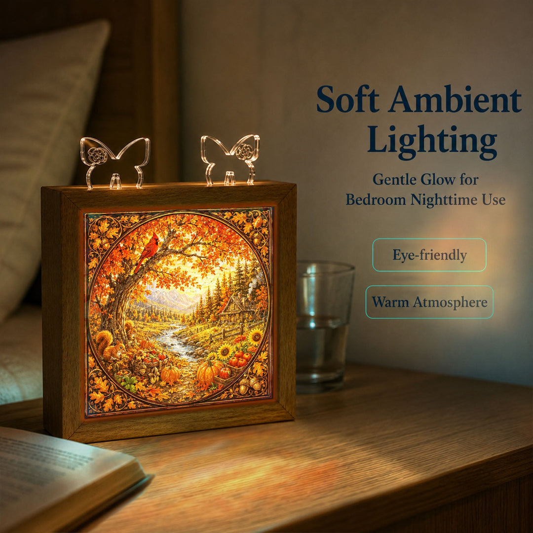 Acrylic Puzzle Night Light - Autumn Harvest