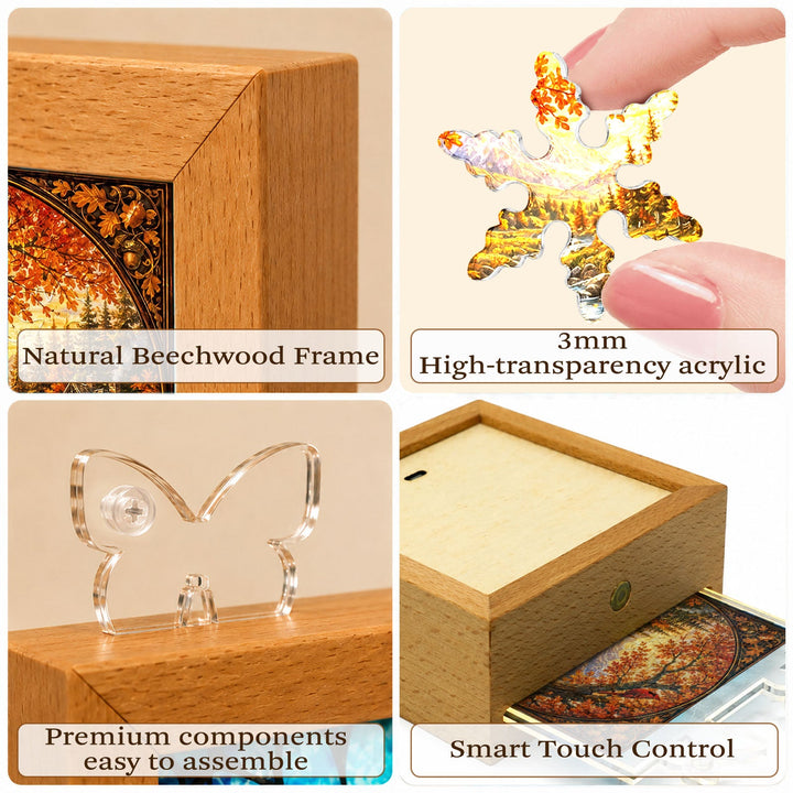 Acrylic Puzzle Night Light - Autumn Harvest