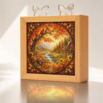 Acrylic Puzzle Night Light - Autumn Harvest