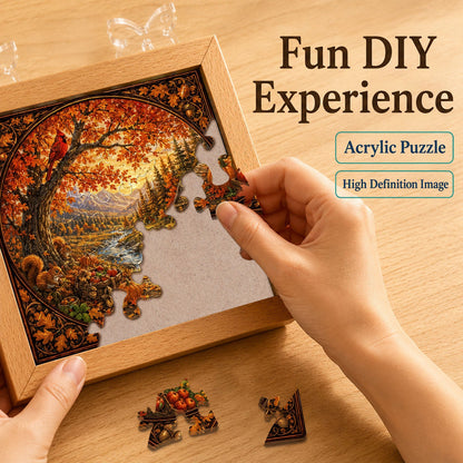 Acrylic Puzzle Night Light - Autumn Harvest