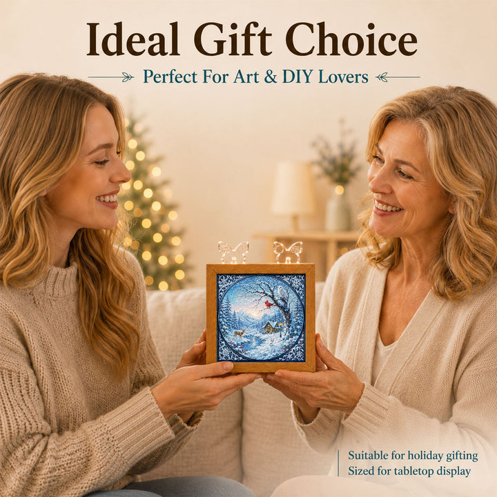Acrylic Puzzle Night Light - Winter Serenity